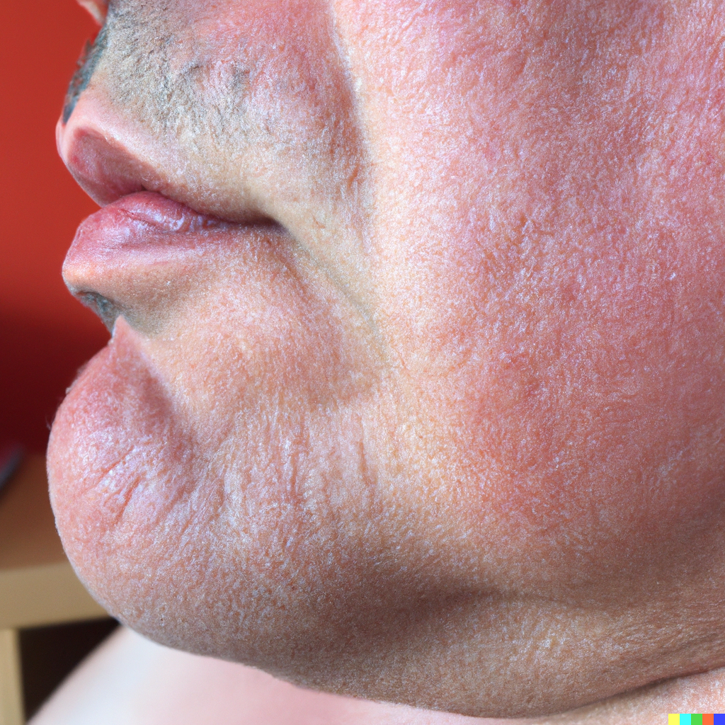 Facelift - photo showing jowls