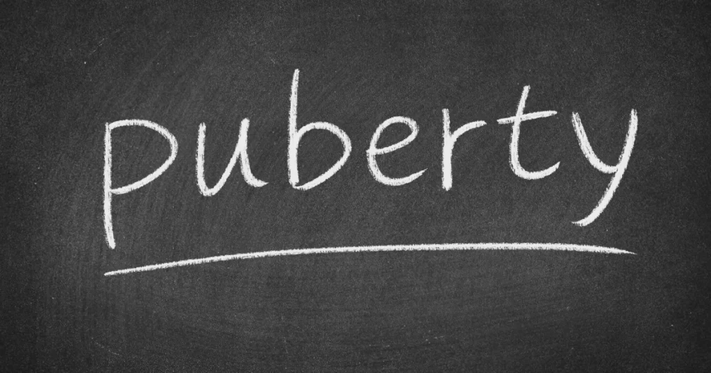 Photo of the word puberty