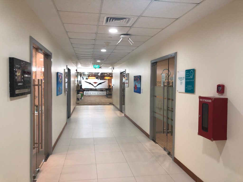 Photo of the corridor of level 6, Mt Alvernia Block D