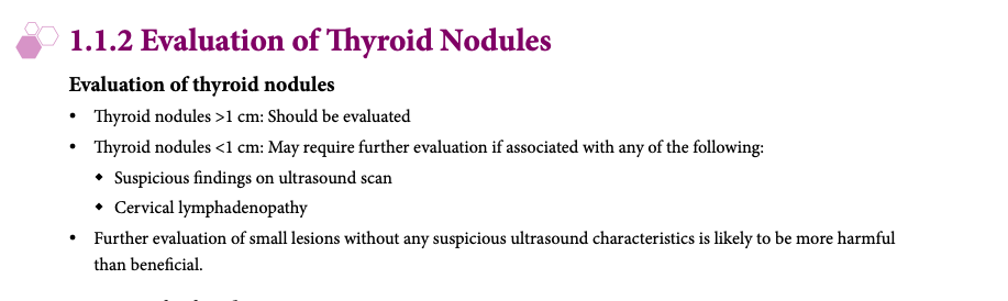 Singapore Consensus for evaluation of thyroid nodule