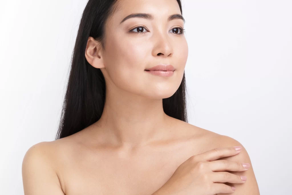 Portrait of beautiful woman facial plastic surgery Singapore