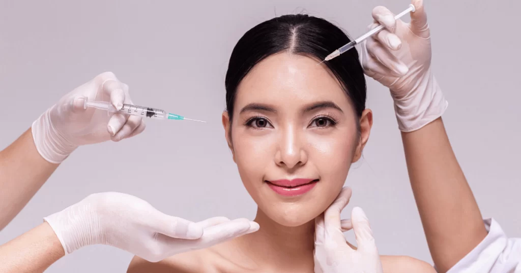 Woman getting botox Singapore