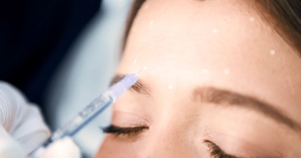 Woman getting Botox treatment Singapore