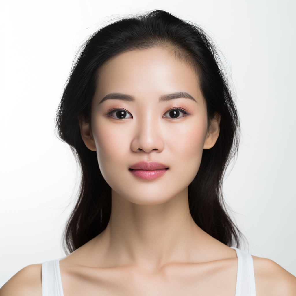 Beautiful asian woman facelift