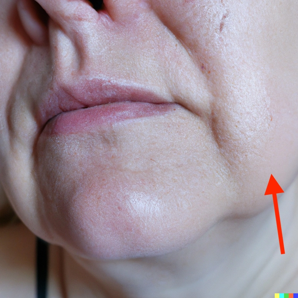 Facelift - woman with jowls