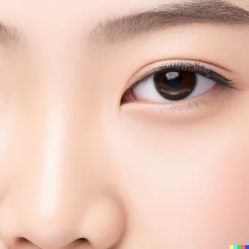 Beautiful double eyelid